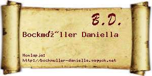 Bockmüller Daniella névjegykártya